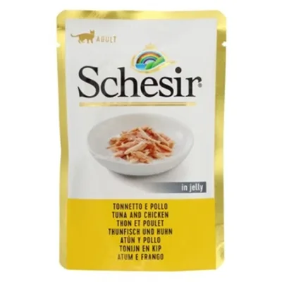 Schesir Adult Cat Wet Food Chicken & Tuna Flavor 85G