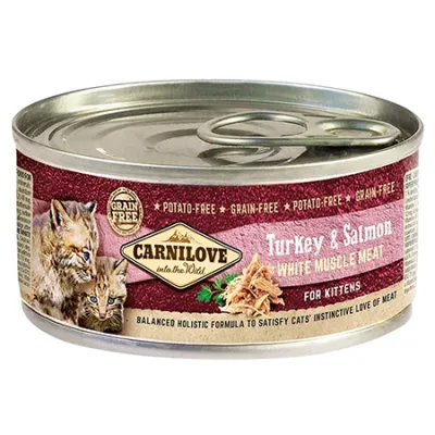 Carnilove Kitten Cat Wet Food Turkey & Salmon 100G