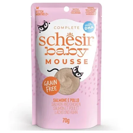 Schesir Kitten Cat Wet Food Salmon & Chicken 70G — photo 1