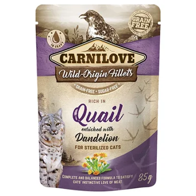 Carnilove Kitten Cat Wet Food Quail Enriched 85G