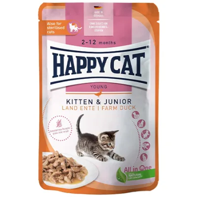 Happy Cat Kitten Cat Wet Food Farm Duck 85G