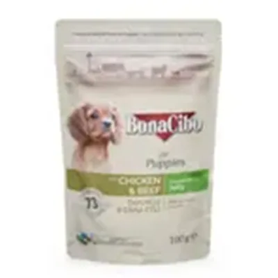 Bonacibo Puppy Dog Wet Food Chicken & Beef 100G