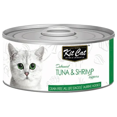Kit Cat Cat Wet Food Tuna & Shrimp Toppers 80G