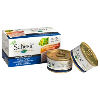 Schesir Dog Wet Food Tuna & Seabass 90G