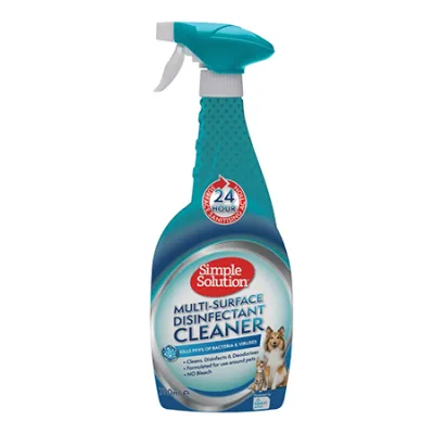 Simple Solution Adult Dog Cleaning Hygiene Disinfectant, Multi-Surface Unscented 750Ml