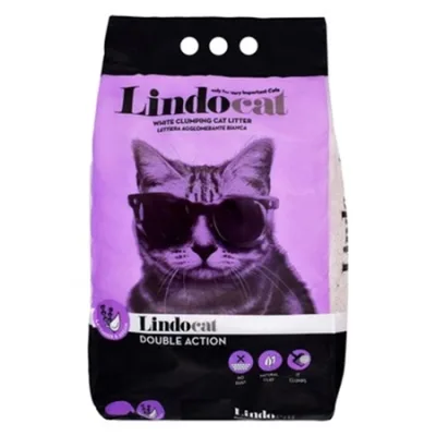 Lindocat Cat Litter Hygiene Clumping White Double Action Lavender & Argan Oil 5L