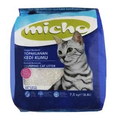 Micho Cat Litter Hygiene Clumping Bentonite Litter Baby Powder 7.5Kg — photo 1