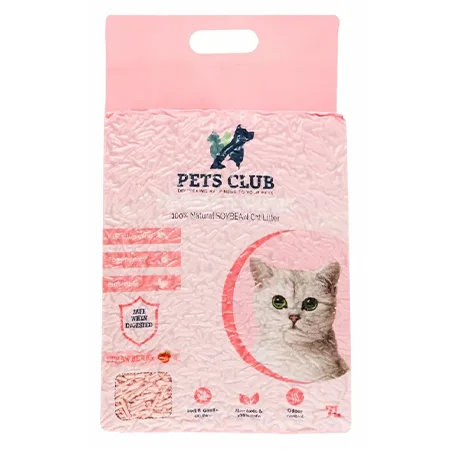 Pets Club Cat Litter Hygiene Clumping Soya Bean Strawberry 7L — photo 1