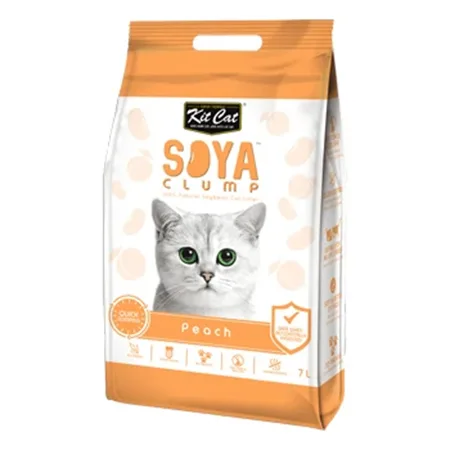 Kit Cat Cat Litter Hygiene Clumping Soya Bean Peach 7L — photo 1