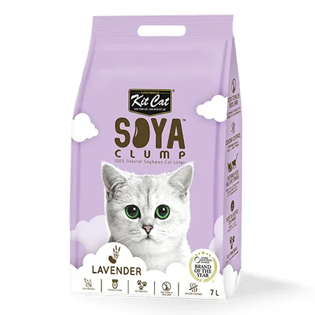 Kit Cat Cat Litter Hygiene Clumping Soya Bean Lavender 7L — photo 1