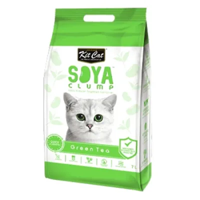 Kit Cat Cat Litter Hygiene Clumping Soya Bean Green Tea 7L