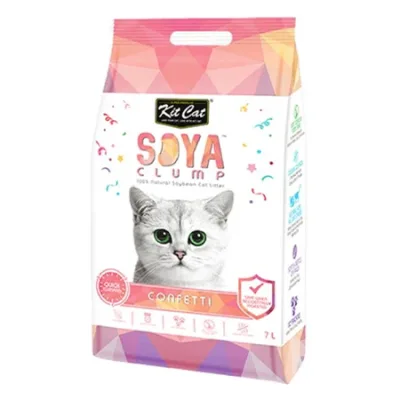 Kit Cat Cat Litter Hygiene Clumping Soya Bean Confetti 7L
