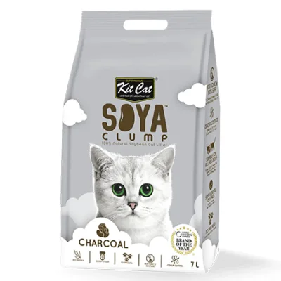 Kit Cat Cat Litter Hygiene Clumping Soya Bean Charcoal 7L