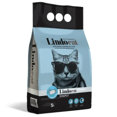 White Bentonite Cat Litter Hygiene Soaply 5L