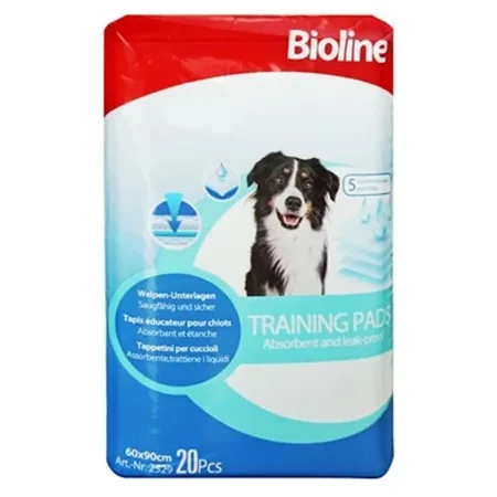 Bioline Adult Dog Pads Hygiene Training Unscented 60X90Cm — photo 1