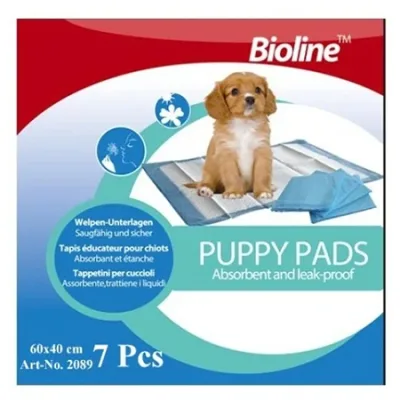 Bioline Puppy Dog Pads Hygiene Training Unscented 60X40Cm