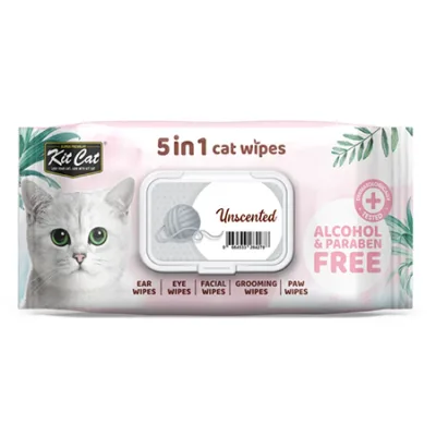 Kit Cat Cat Wipes Hygiene 5 In 1 Unscented