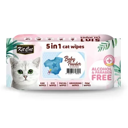Kit Cat Cat Wipes Hygiene 5 In 1 Baby Powder — photo 1