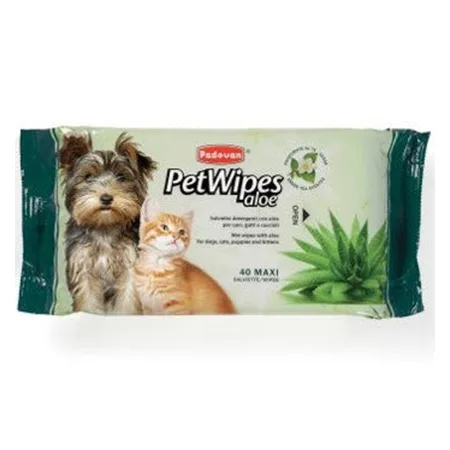 Padovan Cat & Dog Wipes Hygiene Aloe Vera 40 Pcs — photo 1