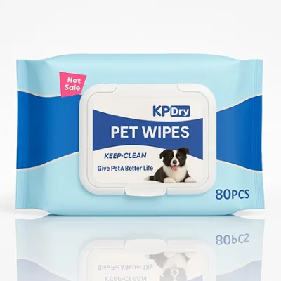Keep Dry Cat & Dog Wipes Hygiene Unscented 80 Pcs