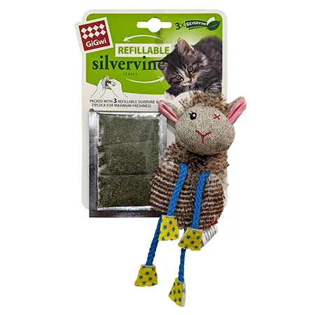 Gigwi Cat Catnip Toys Silvervine Refillable Toy Sheep — photo 1