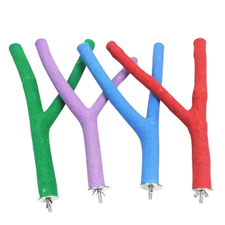 Parrot Stand Bird Training Crotch Stick Wood 30X3Cm — photo 1