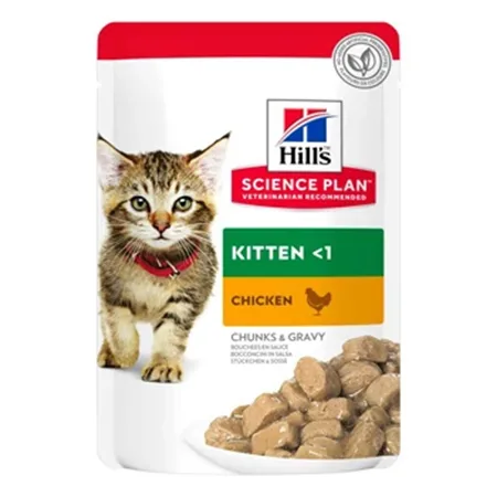 Hill's Science Plan Kitten Cat Wet Food Tender Chunks In Gravy Chicken 85G — photo 1