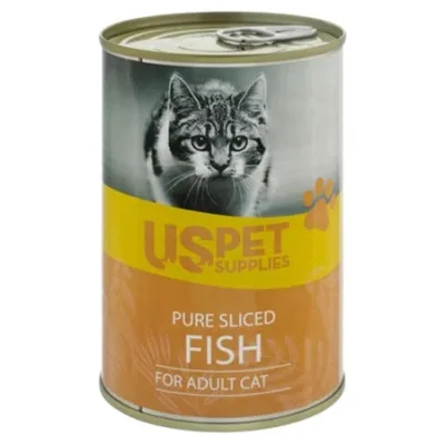 Us Pet Supplies Adult Cat Wet Food Pate Fish 400G