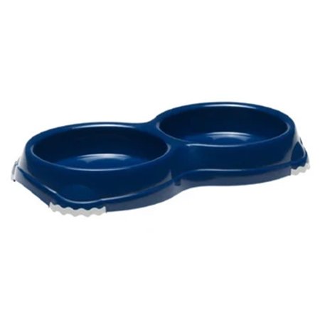 Moderna Adult Dog Feeding Accessories Double Smarty Bowl Blue Xs
