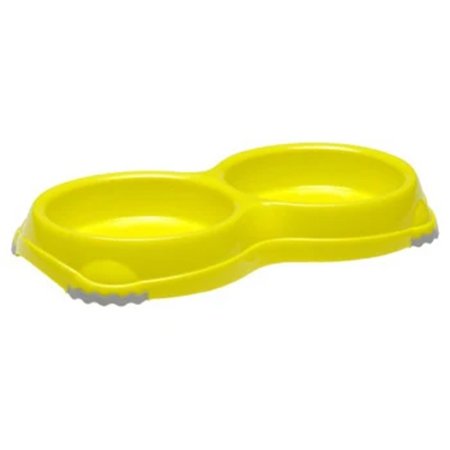 Moderna Cat & Dog Feeding Accessories Double Smarty Bowl Yellow Xs