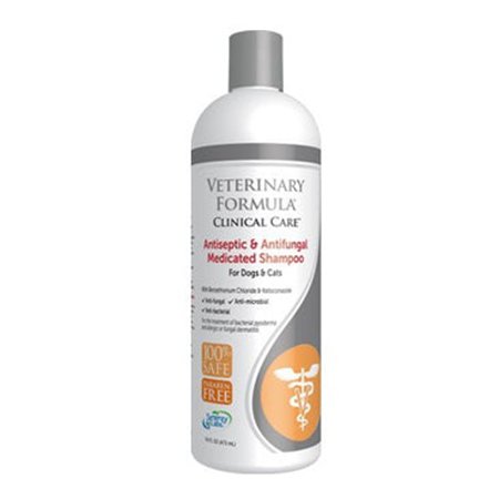 Veterinary Formula Clinical Care Adult Dog Shampoo Hygiene Antiseptic & Antifungal Medicated Aloe Vera 473Ml