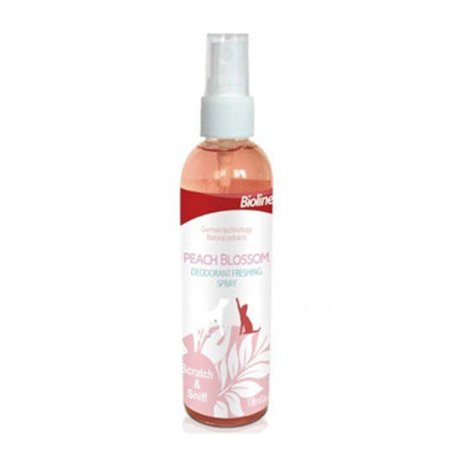 Bioline Cat & Dog Spray Hygiene Deodrant Freshing Peach Blossom 118Ml