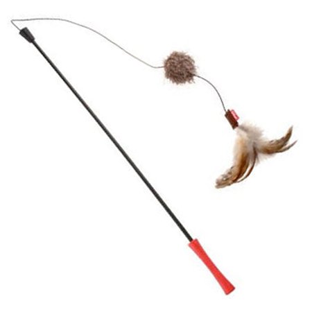 Catwand Cat Wand Toys Feather Teaser Red