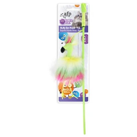 Afp Cat Wand Toys Furry Ball Pink