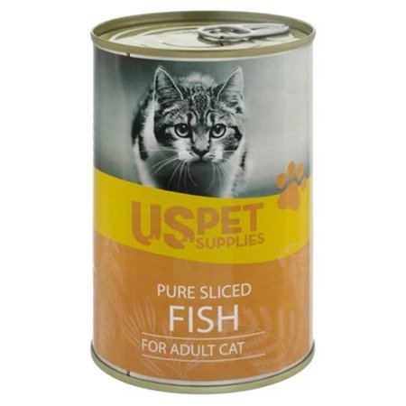 Us Pet Supplies Adult Cat Wet Food Pate Fish 400G